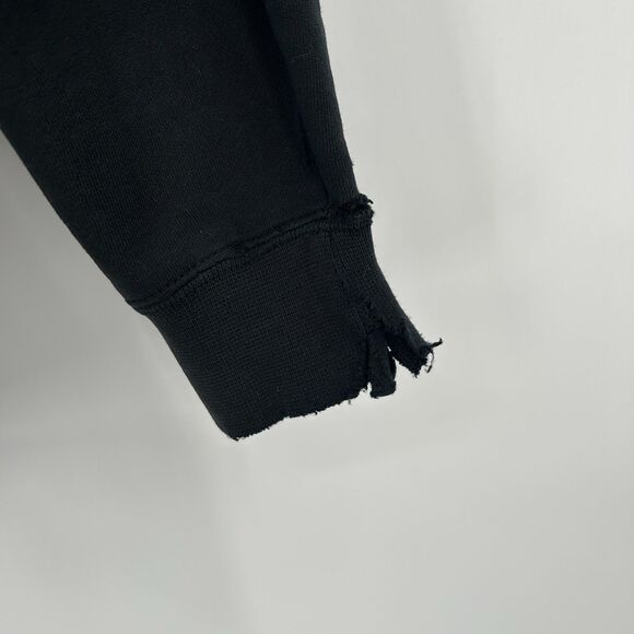 HARLEY DAVIDSON *Flawed* Black Palm Beach Eagle Graphic Hoodie Jacket Large - Picture 8 of 11